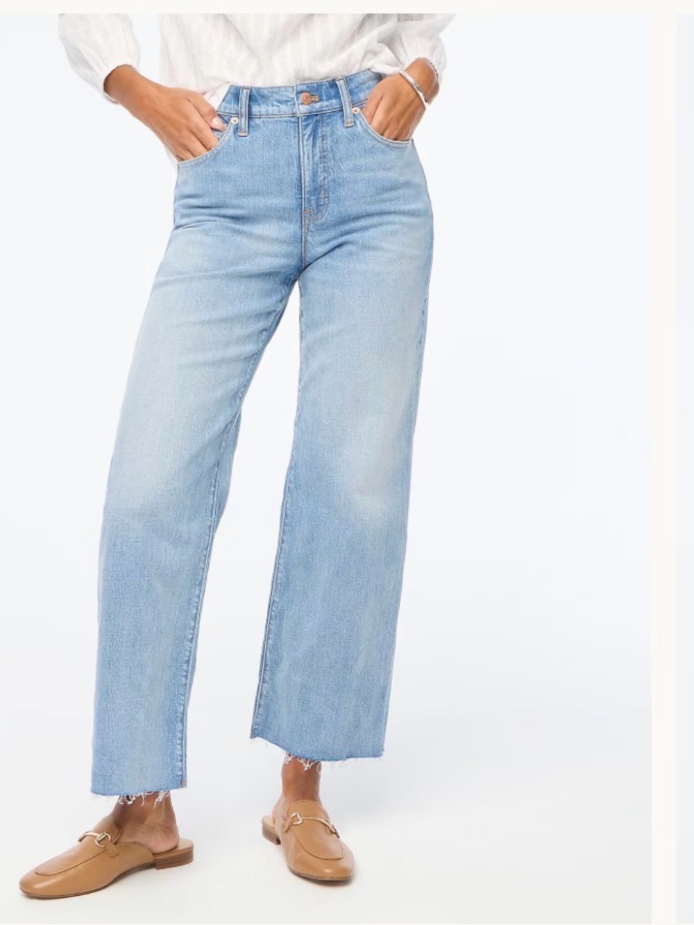 J.Crew $118 Tall wide-leg crop jean in all-day stretch Size 28T BX561